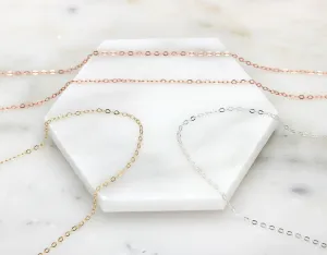 Delicate Thin Chain Necklace