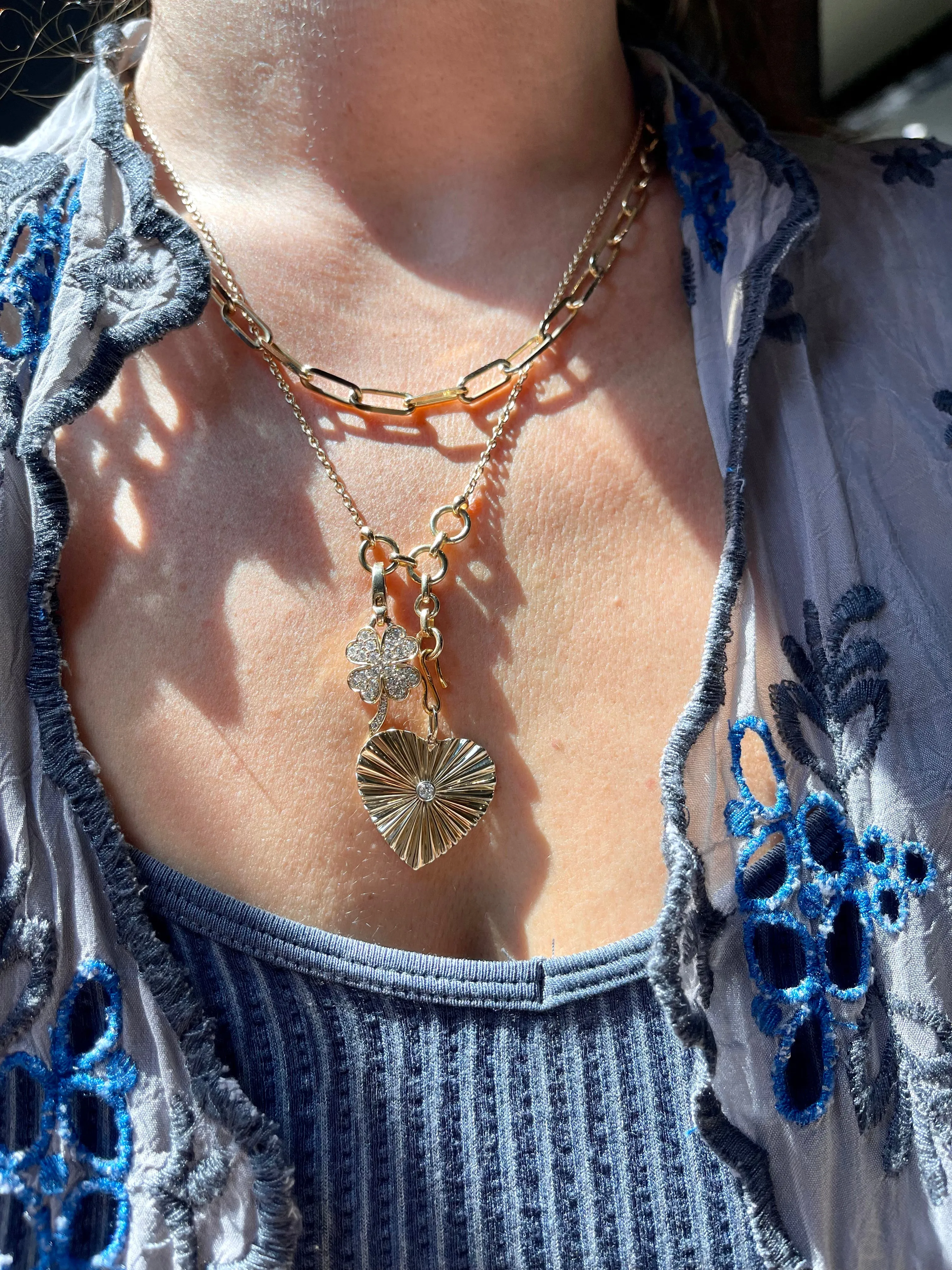 DIAMOND CLOVER PENDANT