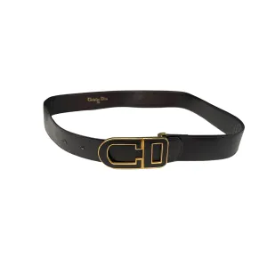 Dior Brown Logo Belt
