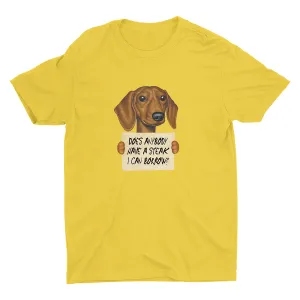 DOES ANYBODY HAVE A STEAK I CAN BORROW? Cotton Tee