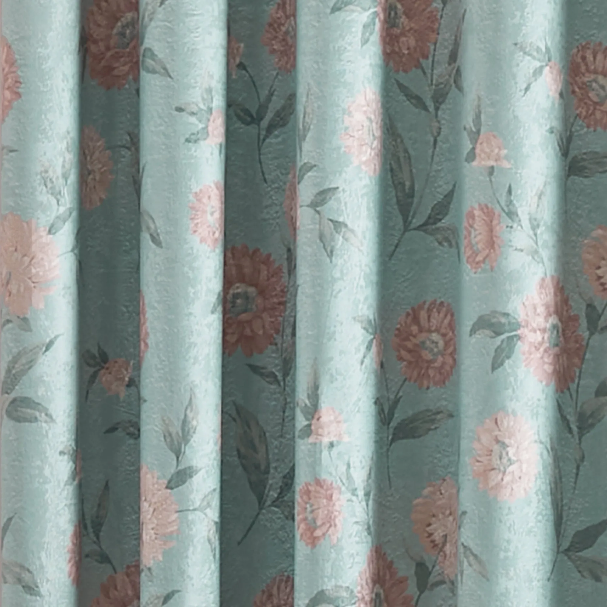 Dreams & Drapes Dahlia Eyelet Curtains - Duck Egg