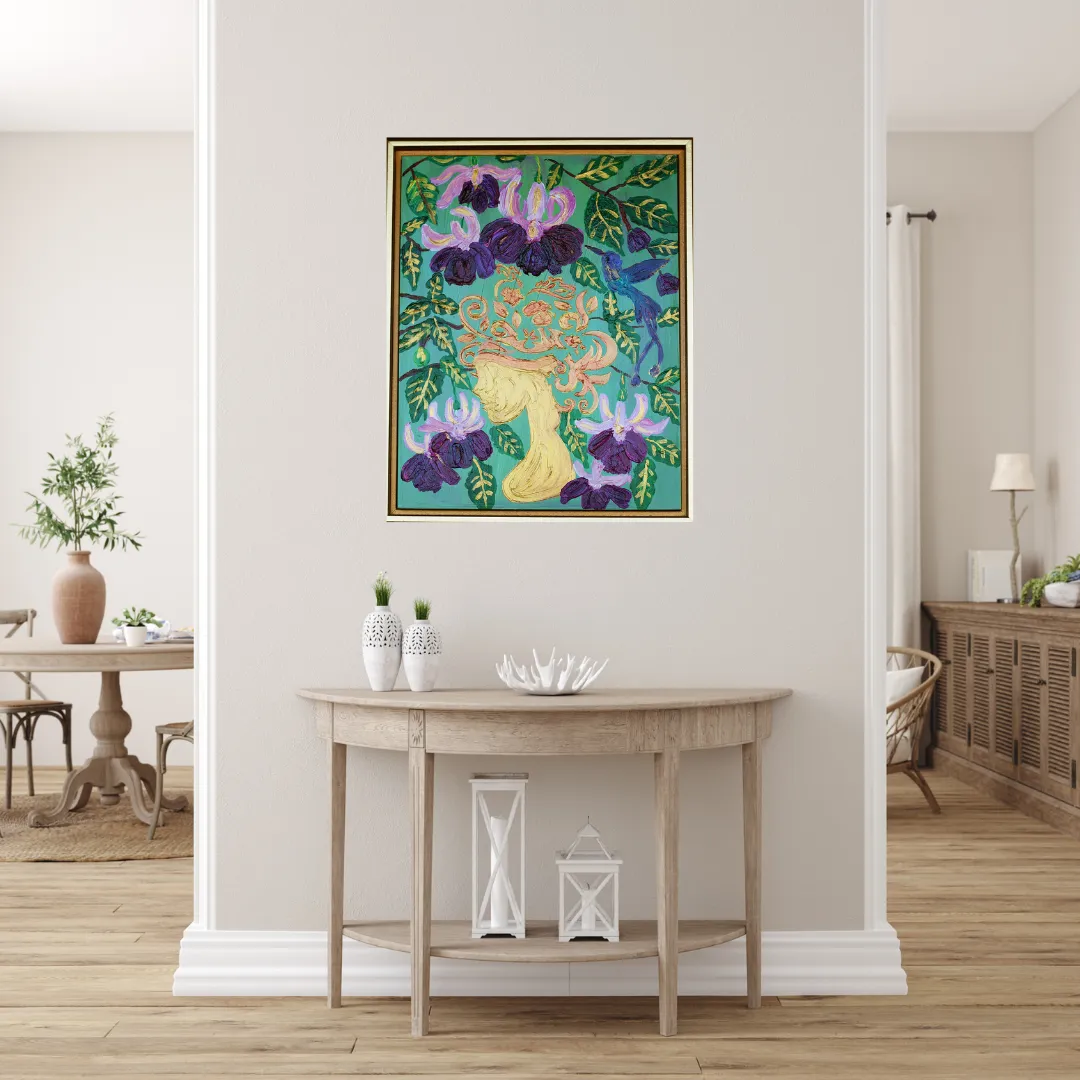 Elizabeth, the Fuchsia Lady Fine Art Print
