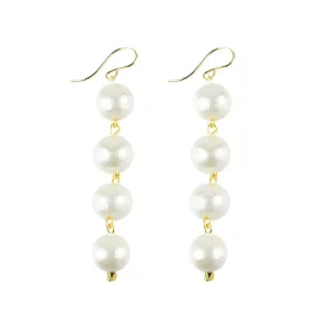 Europa Mini Cotton Pearl Earrings