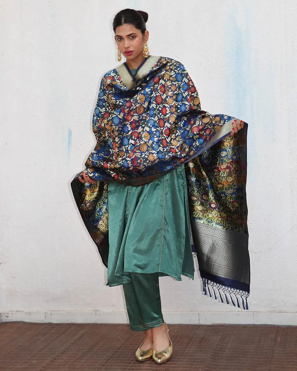 Fanaa Handwoven Banarasi Kimkhab Brocade Dupatta