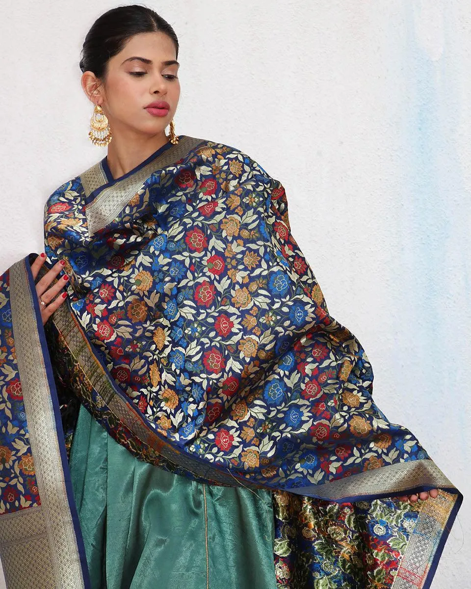 Fanaa Handwoven Banarasi Kimkhab Brocade Dupatta