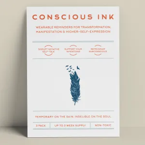 Feather (birds) Temporary Tattoo