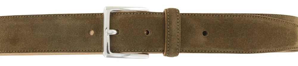 Fiori Di Lusso Light Brown Suede Belt
