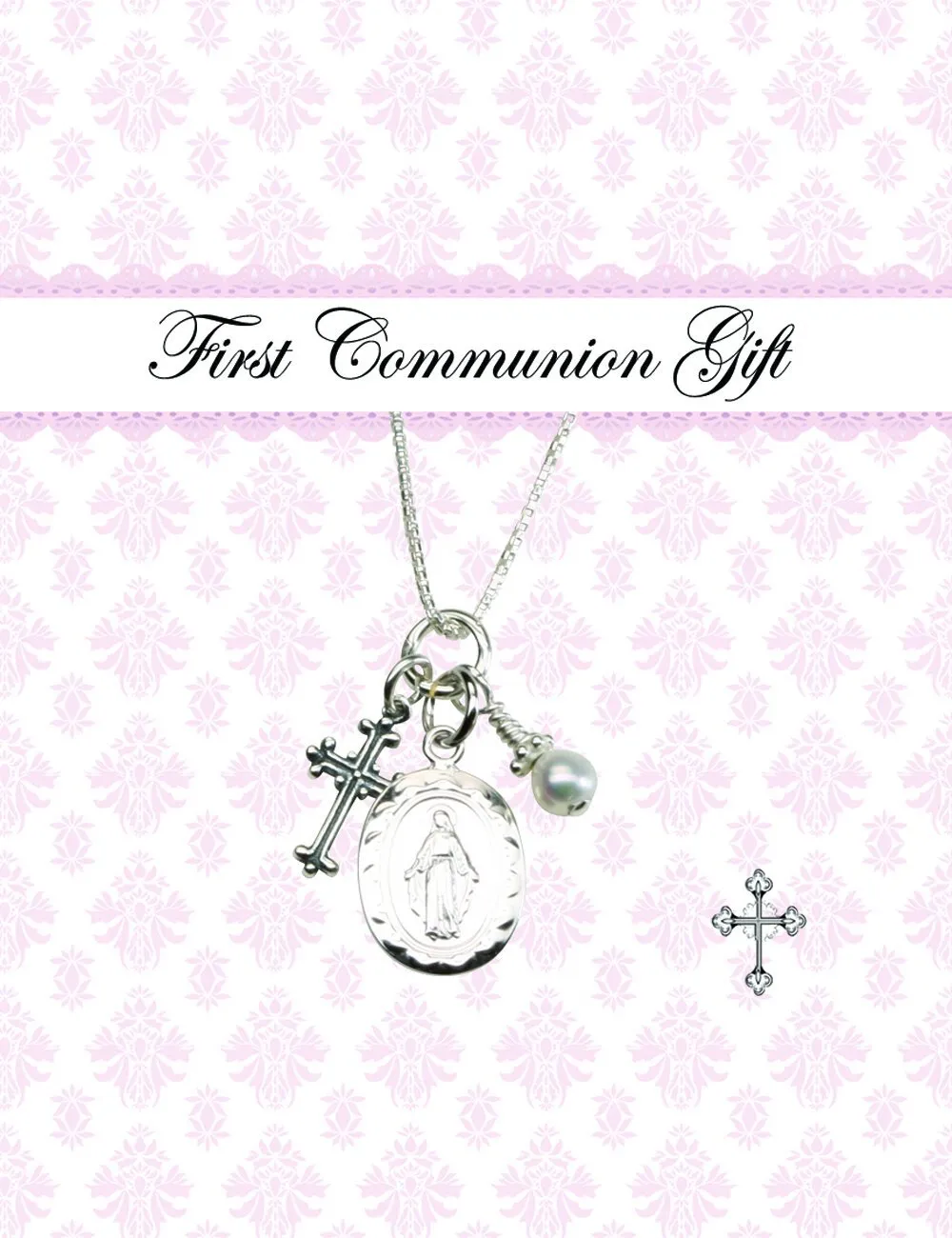 First Communion Miraculous Medal Necklace