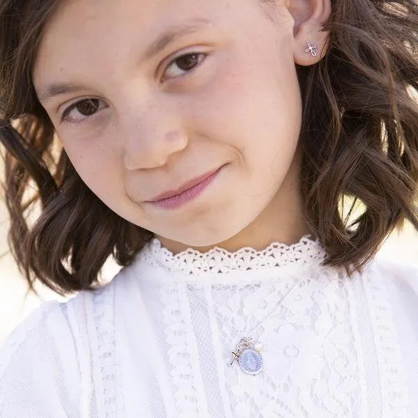 First Communion Miraculous Medal Necklace