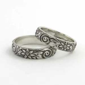 Floral & Swirl Pattern Band
