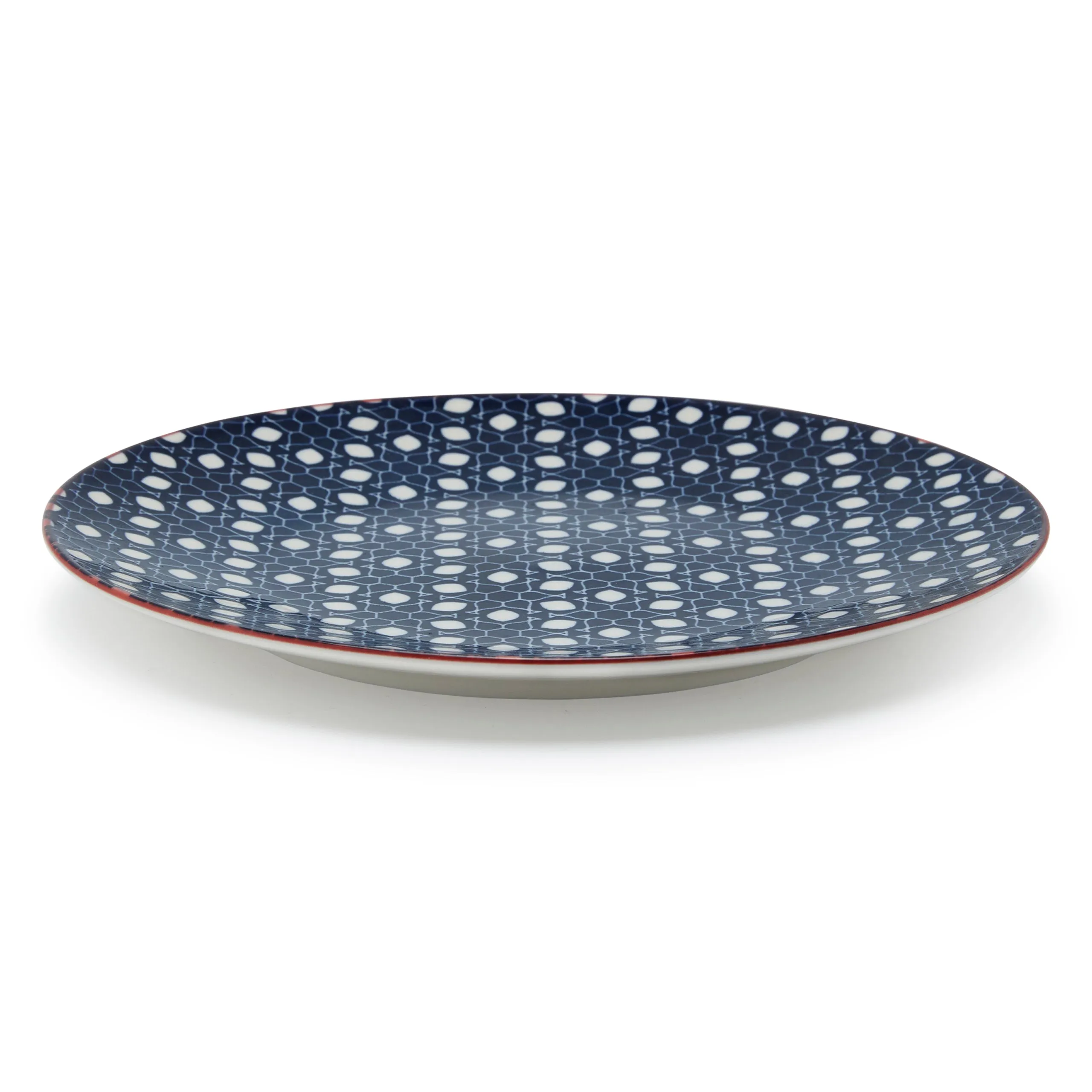 FLORAL MM REVERSE MOROCCAN FLORAL CERAMIC SIDE PLATE (21.5×2 CM)