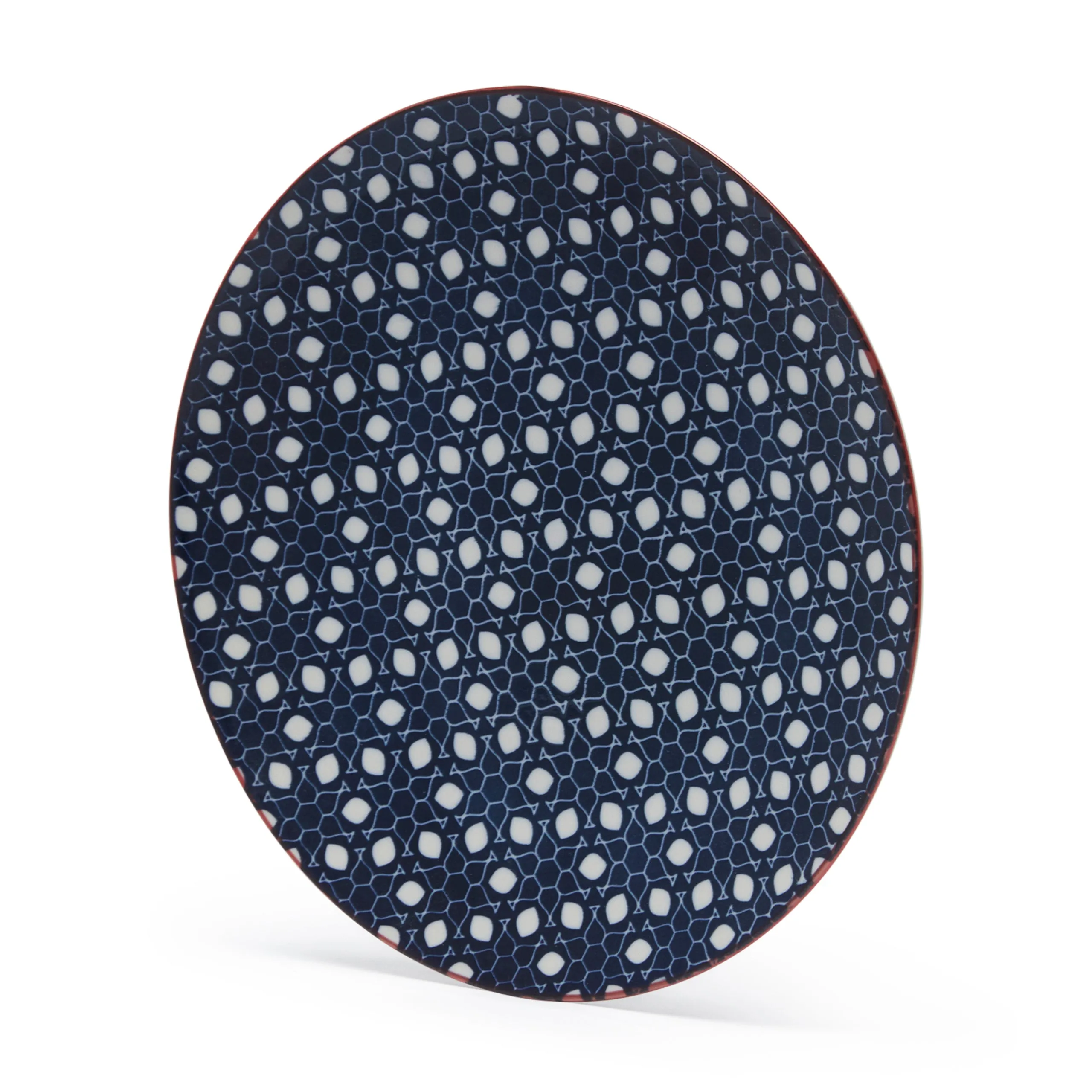 FLORAL MM REVERSE MOROCCAN FLORAL CERAMIC SIDE PLATE (21.5×2 CM)