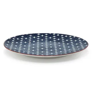 FLORAL MM REVERSE MOROCCAN FLORAL CERAMIC SIDE PLATE (21.5×2 CM)
