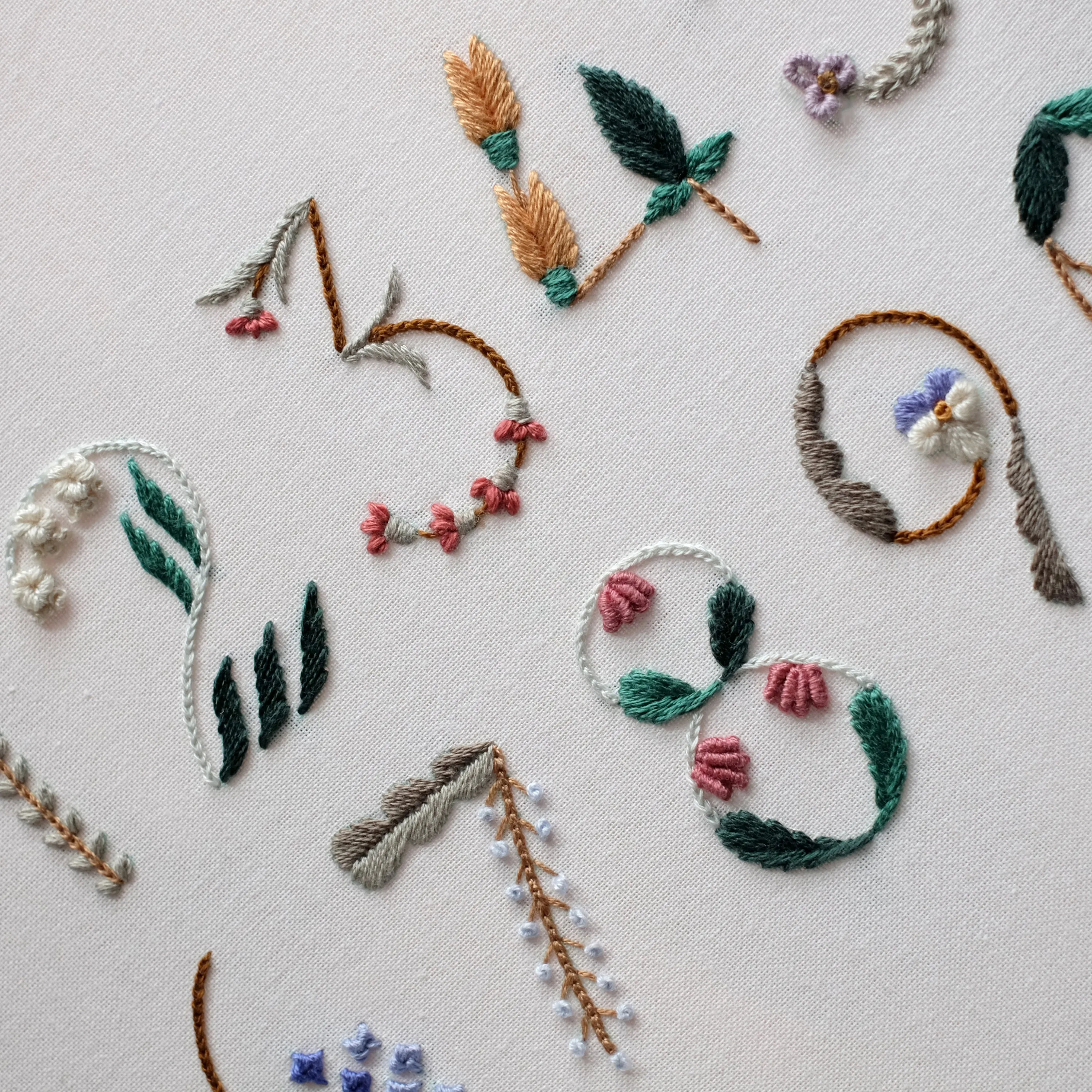 Floral Numbers - PDF Pattern