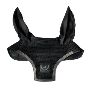 Fly Ear Bonnet Ultra Breathable 3D Mesh - Black