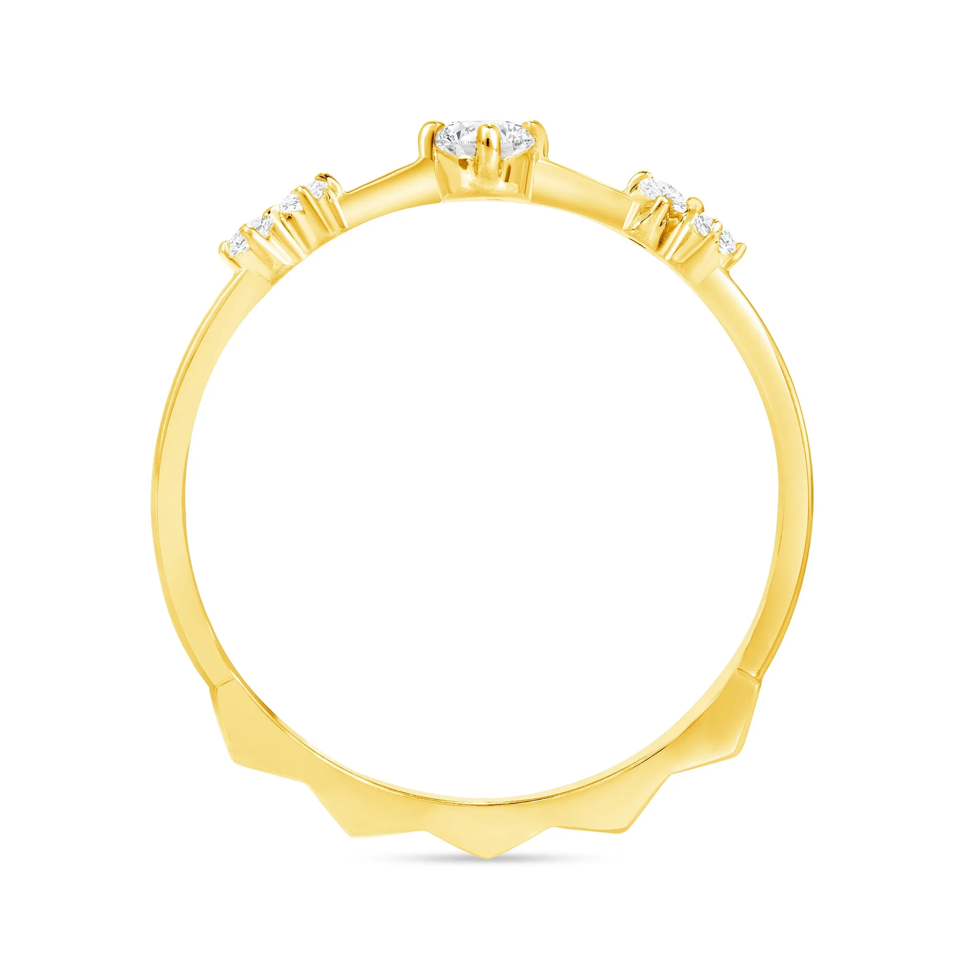 Fortress 5 Stone Diamond Ring