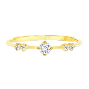 Fortress 5 Stone Diamond Ring