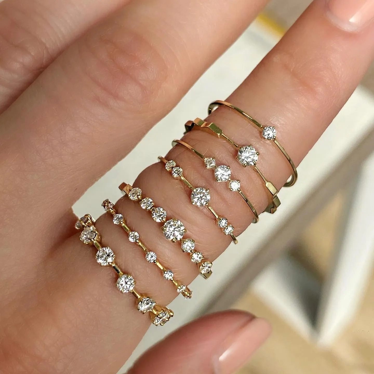 Fortress 5 Stone Diamond Ring