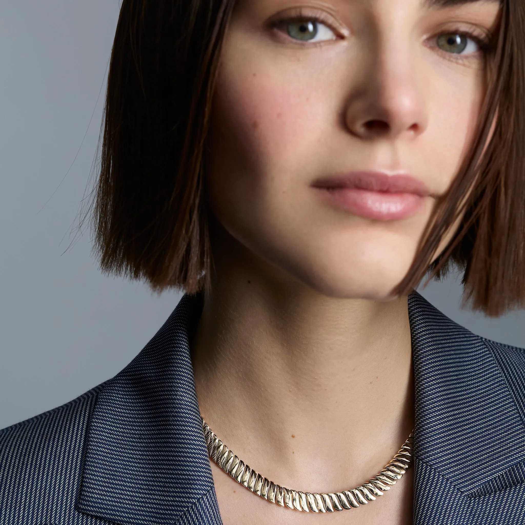 Gabriella Wide Wave Necklace