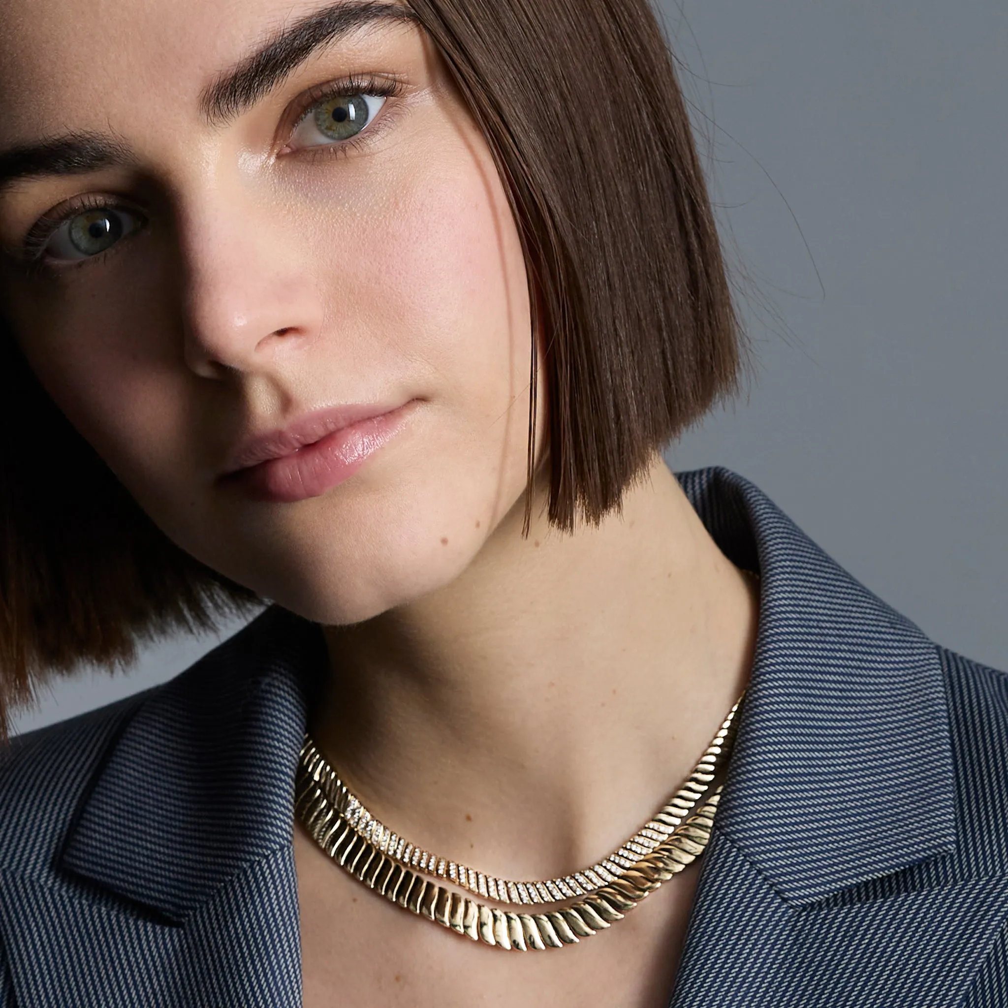 Gabriella Wide Wave Necklace