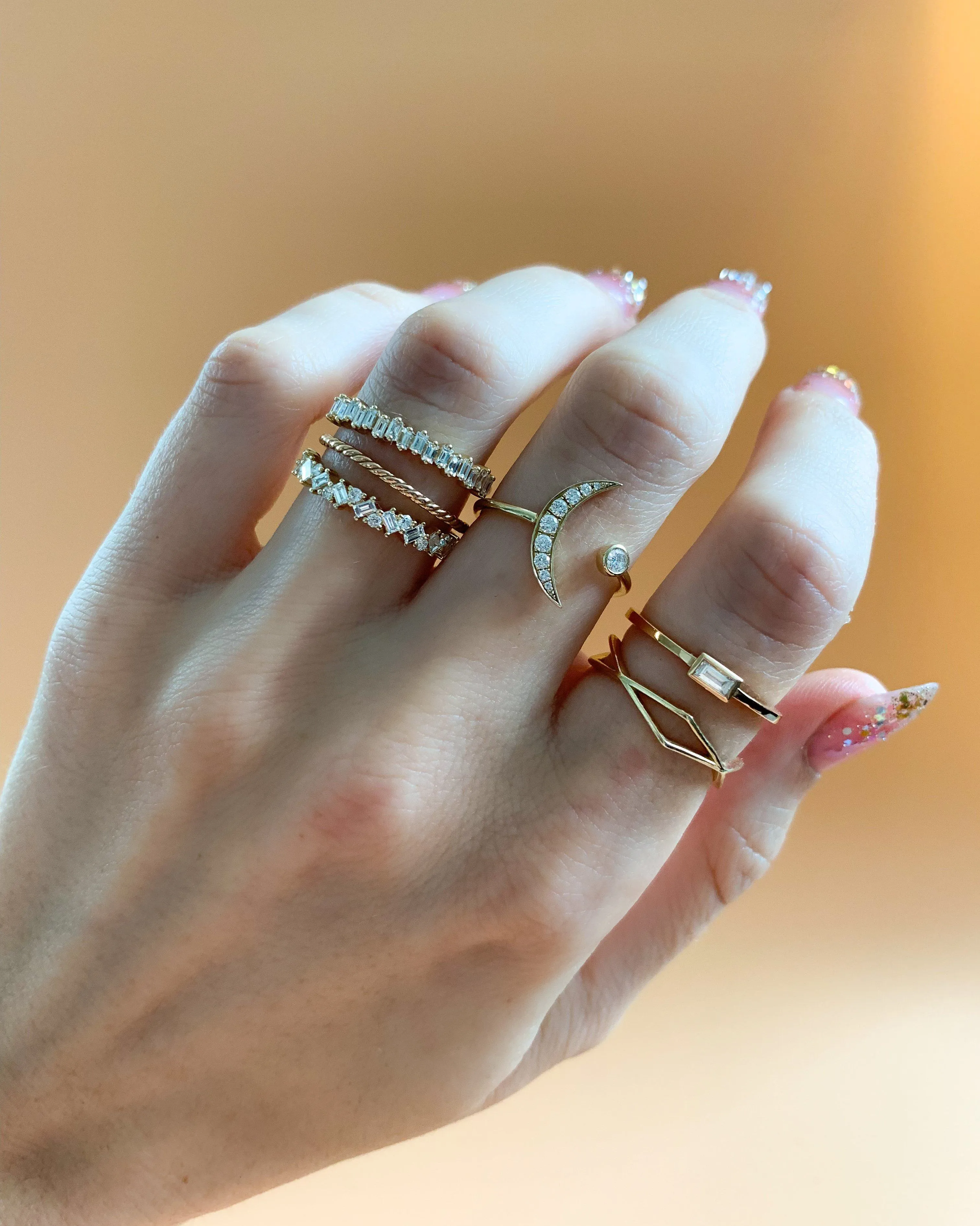 Geometric Eternity Band
