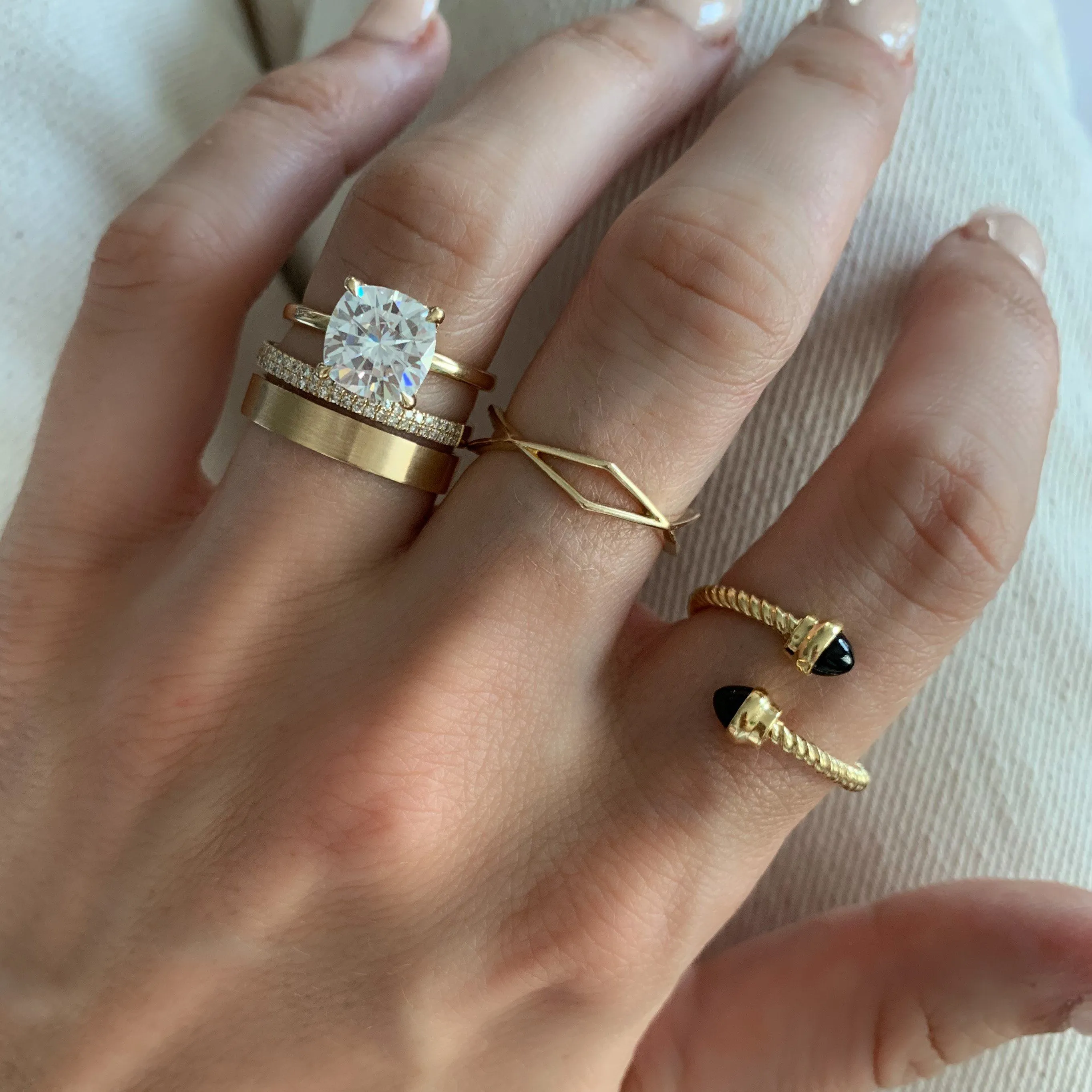 Geometric Eternity Band