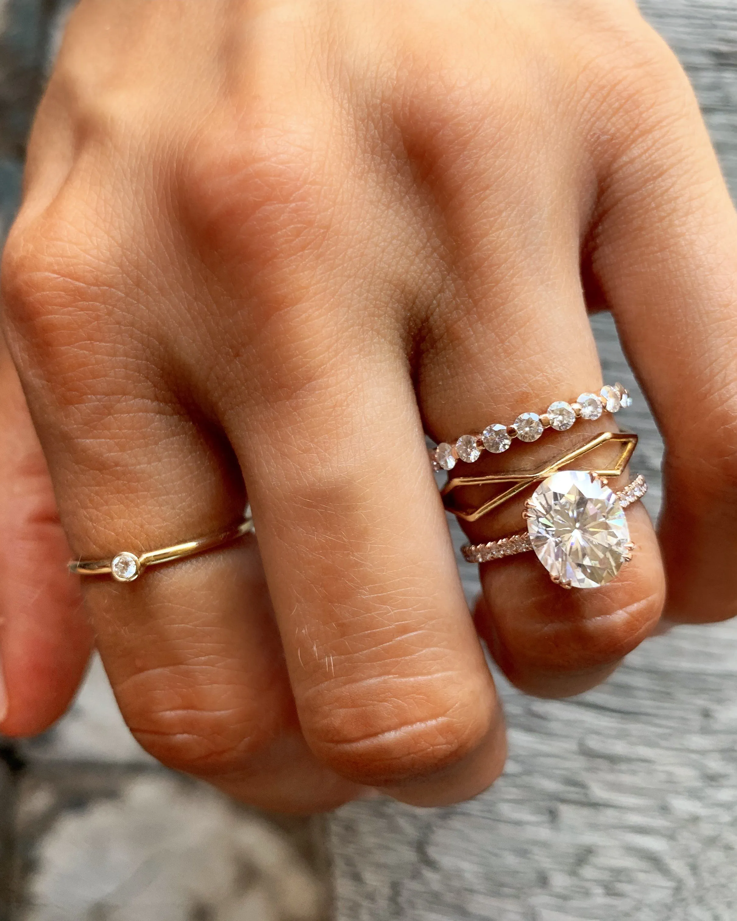 Geometric Eternity Band