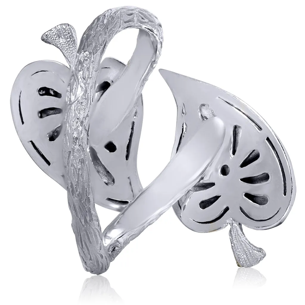 Gold Double Leaf Ring
