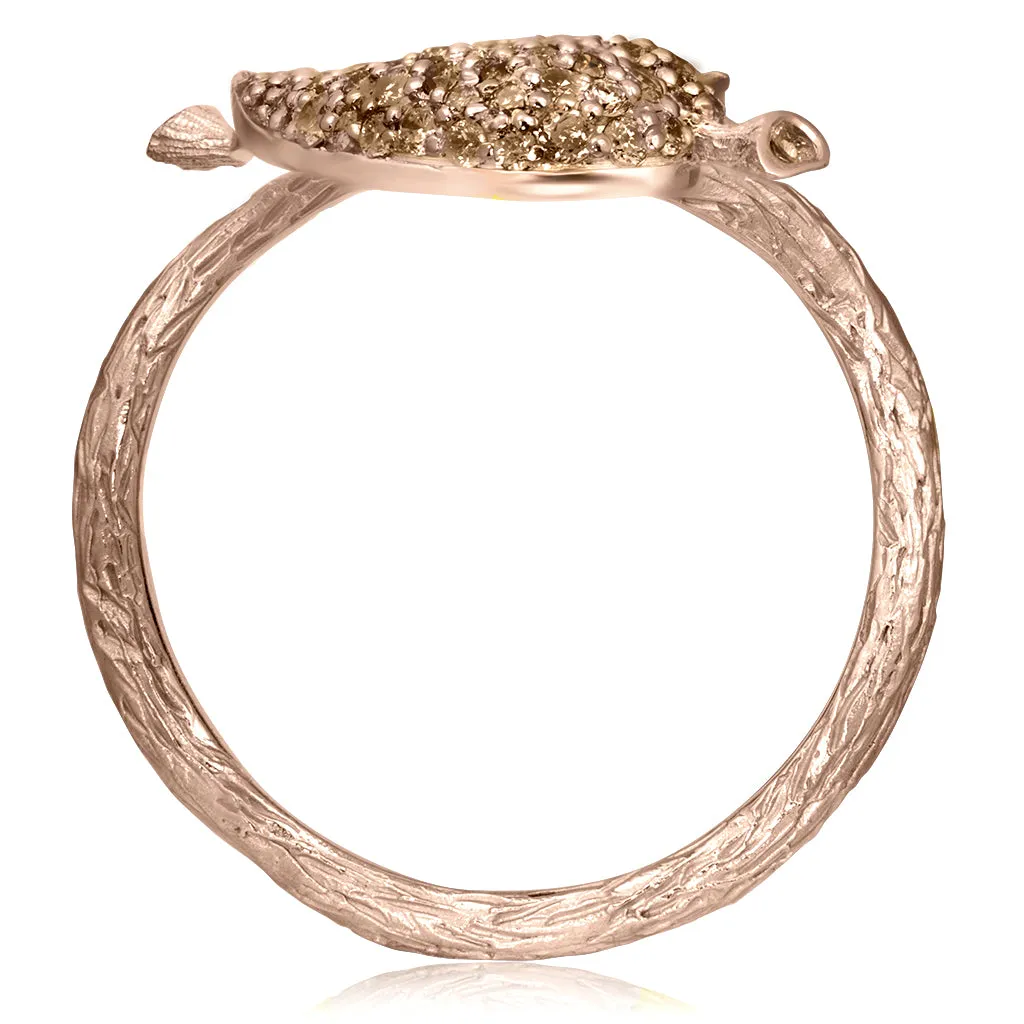 Gold Double Leaf Ring