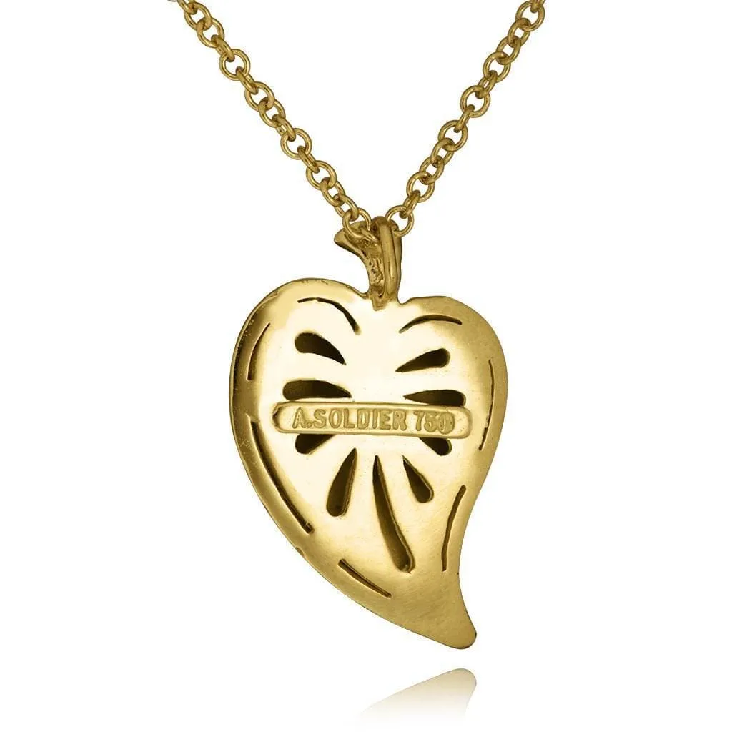 Gold Leaf Pendant