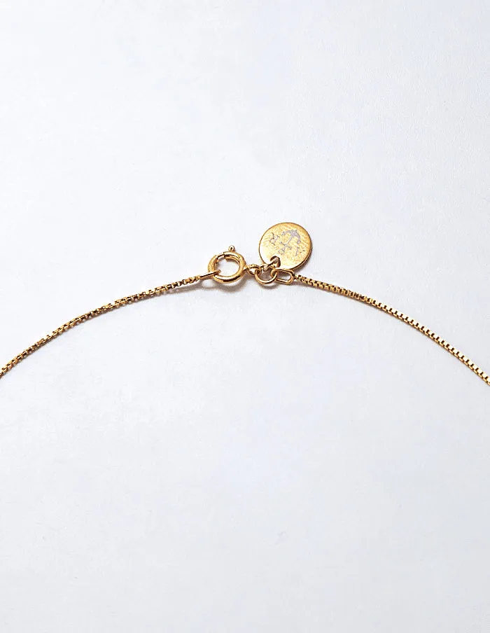 Gold Mother of Pearl Pendant Necklace