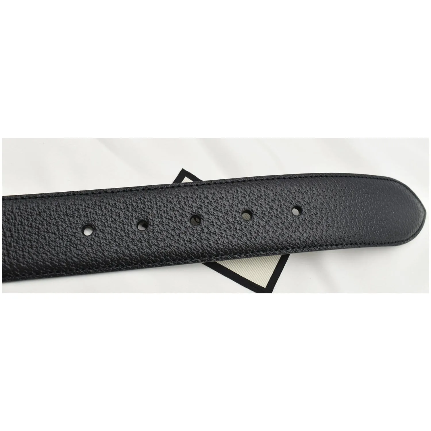 GUCCI Leather Belt Black 573325 Size 95 38