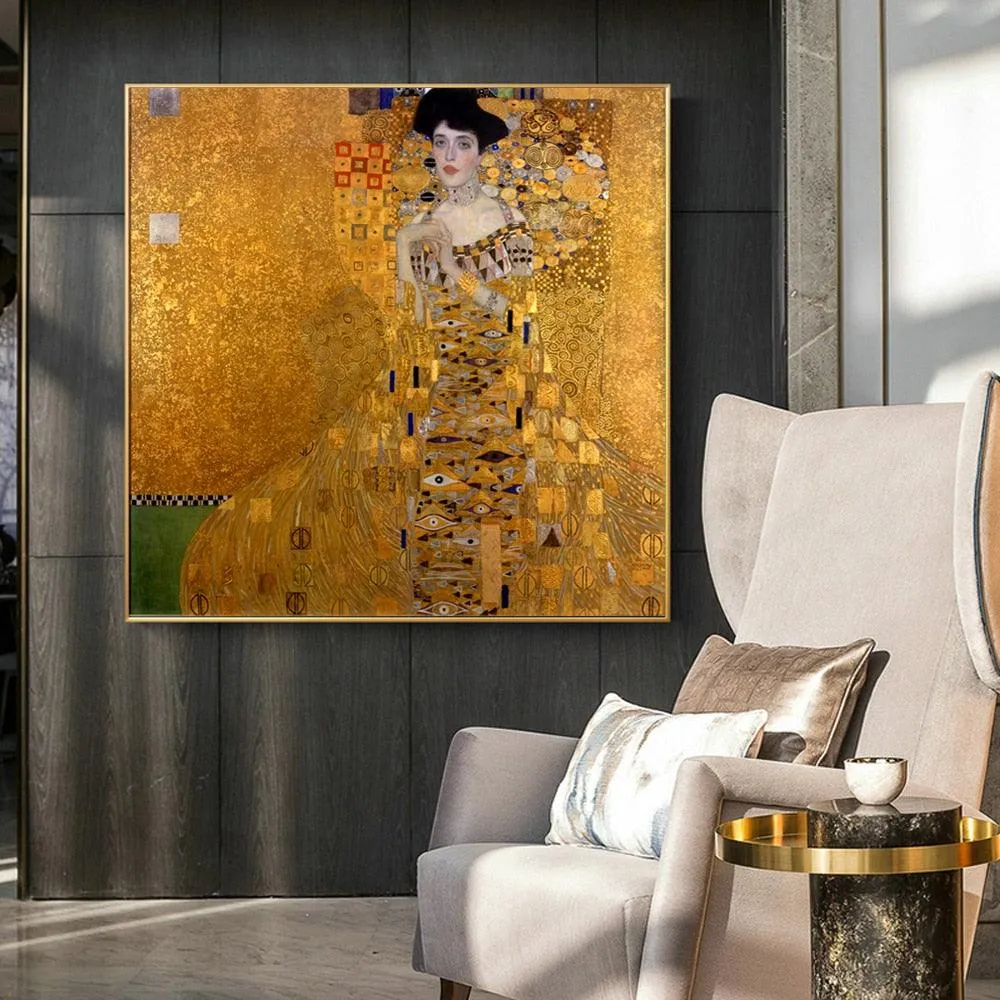 Gustav Klimt 'Portrait Of Adele Bloch' Wall Art