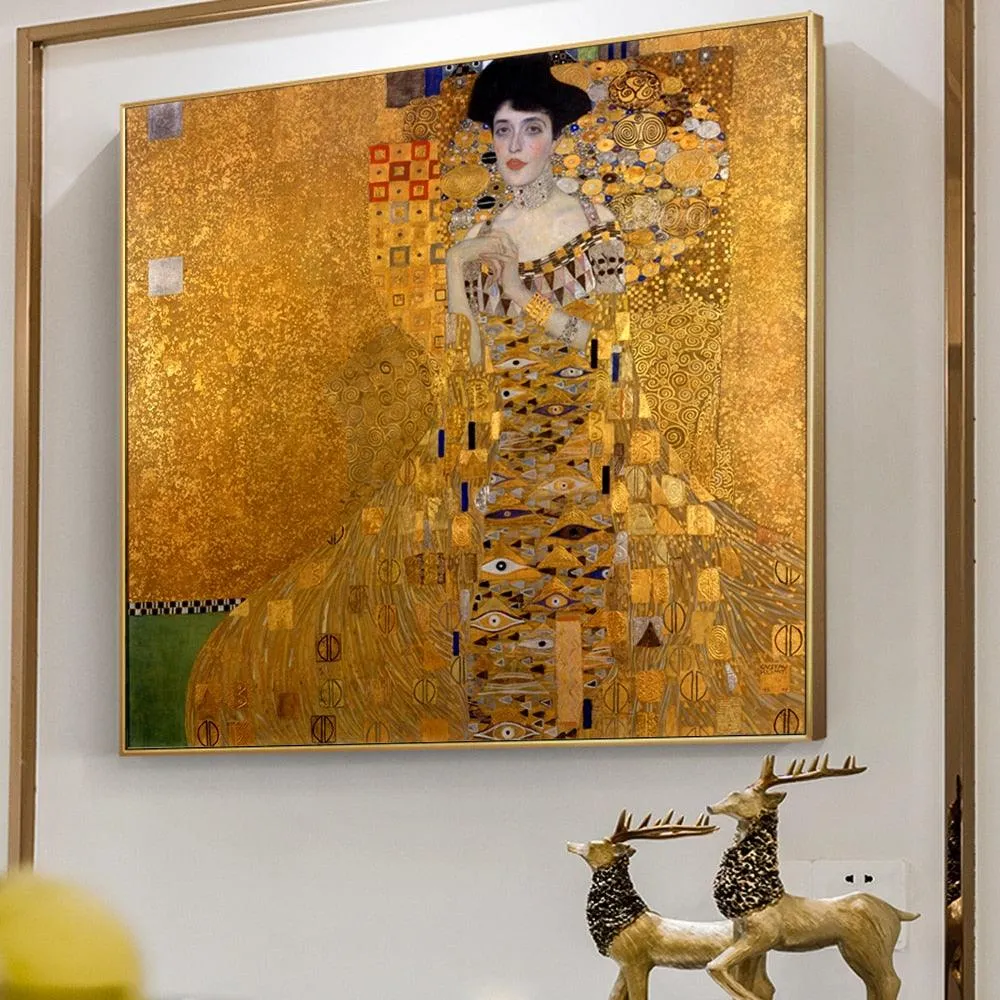 Gustav Klimt 'Portrait Of Adele Bloch' Wall Art