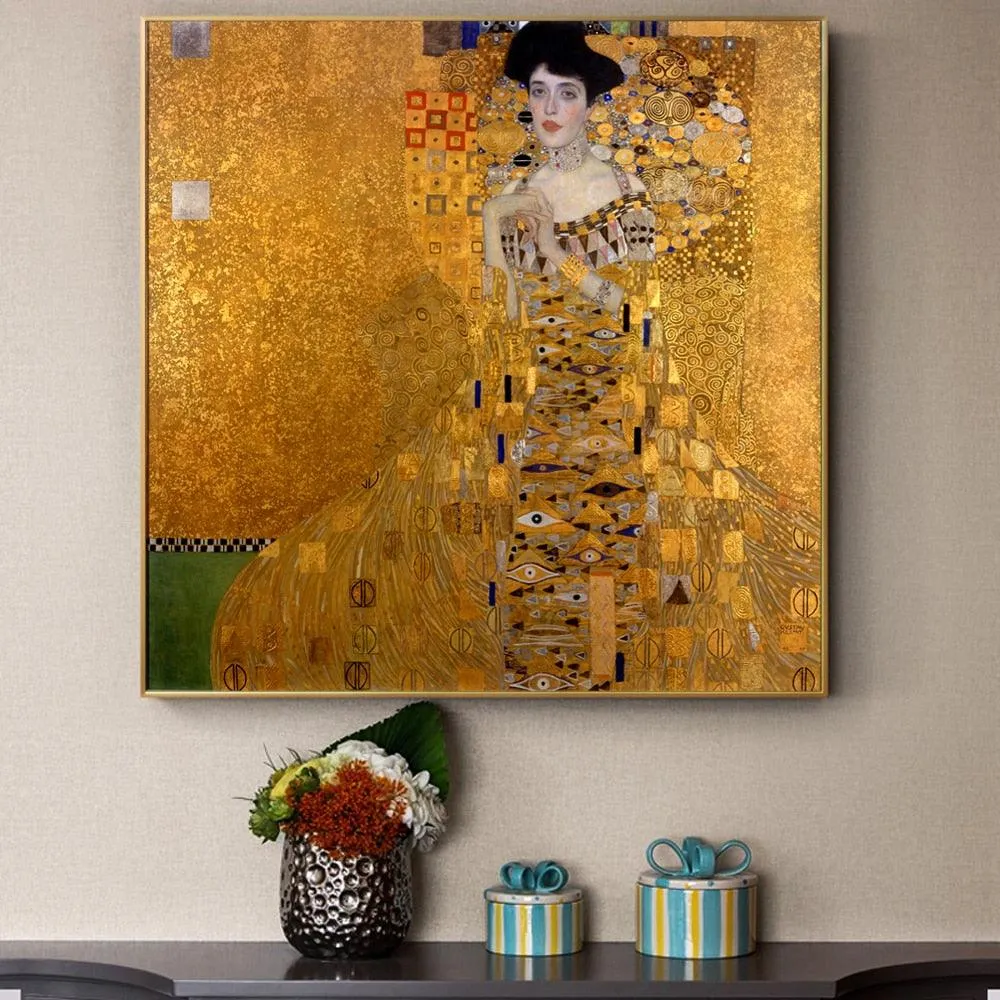 Gustav Klimt 'Portrait Of Adele Bloch' Wall Art