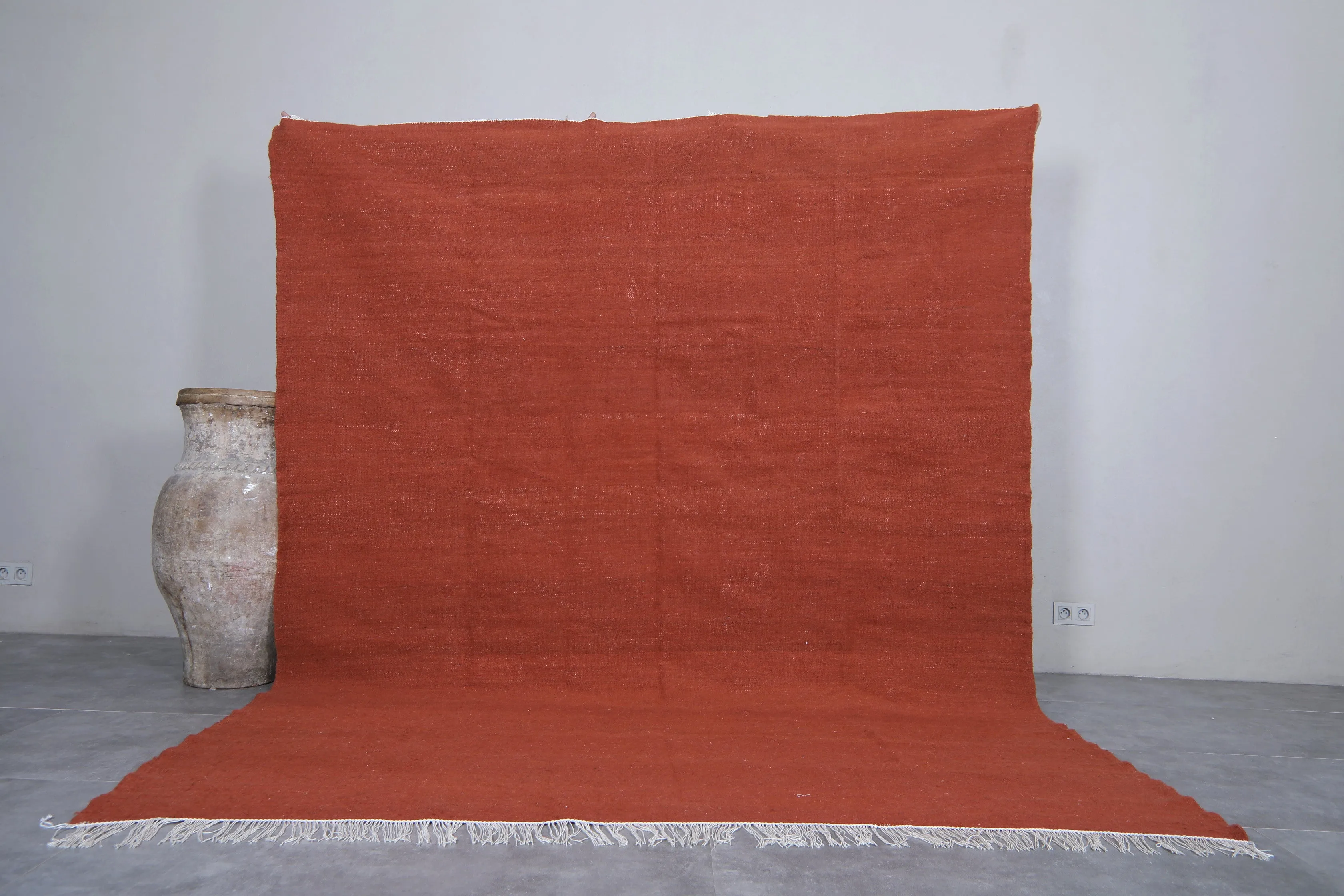 Handwoven Moroccan - Flat woven wool kilim - Berber custom rug