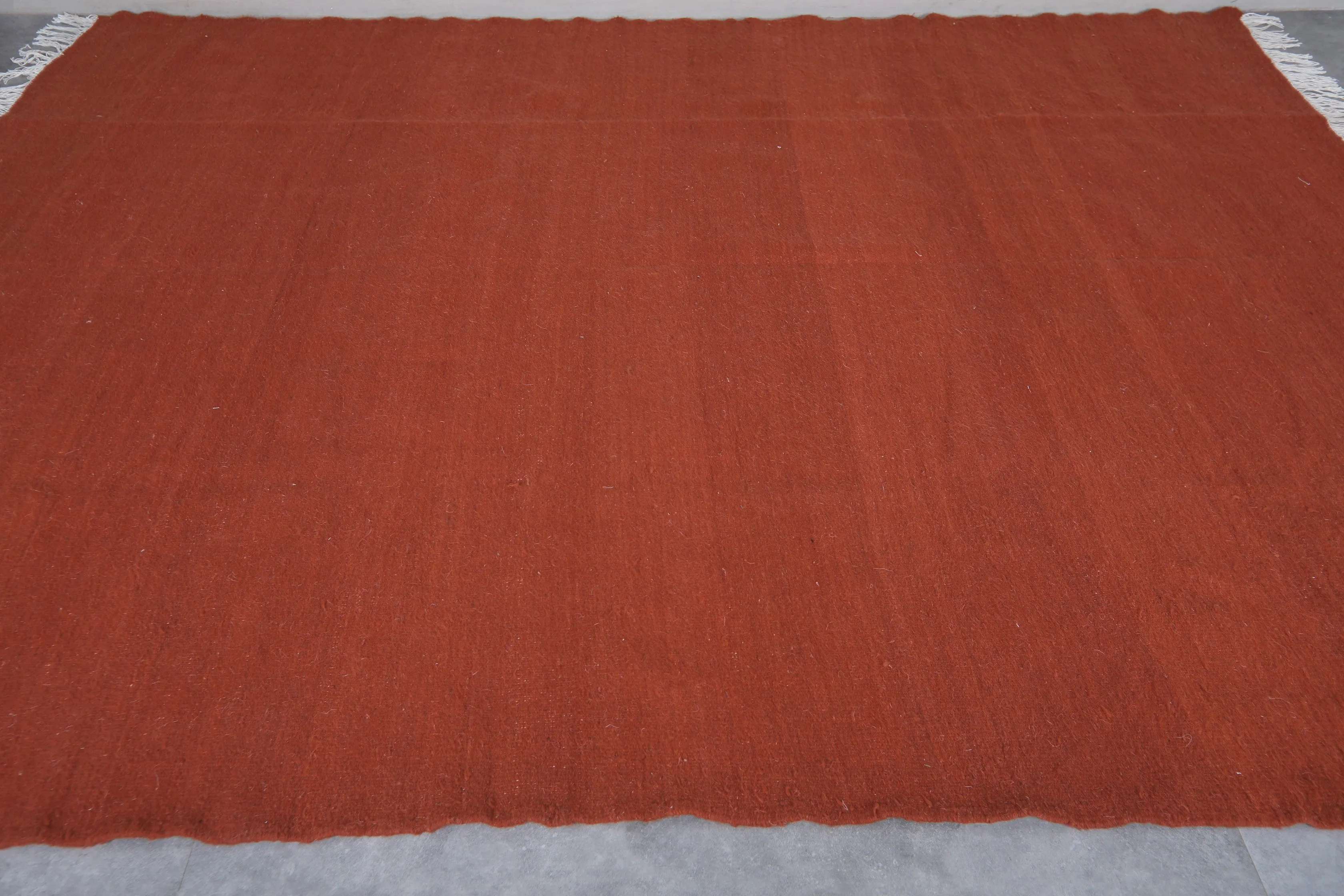 Handwoven Moroccan - Flat woven wool kilim - Berber custom rug