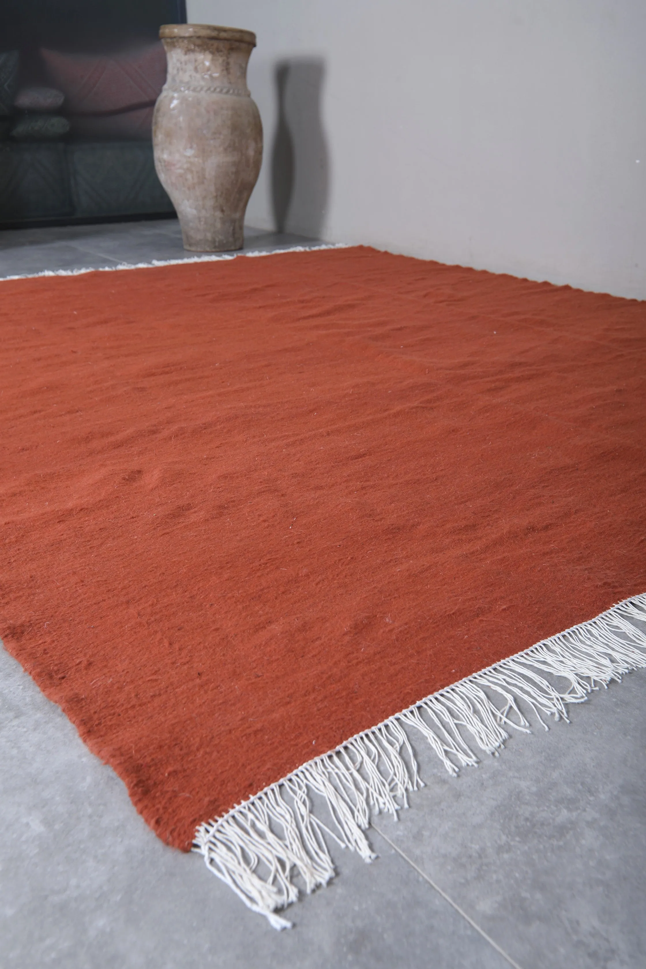 Handwoven Moroccan - Flat woven wool kilim - Berber custom rug