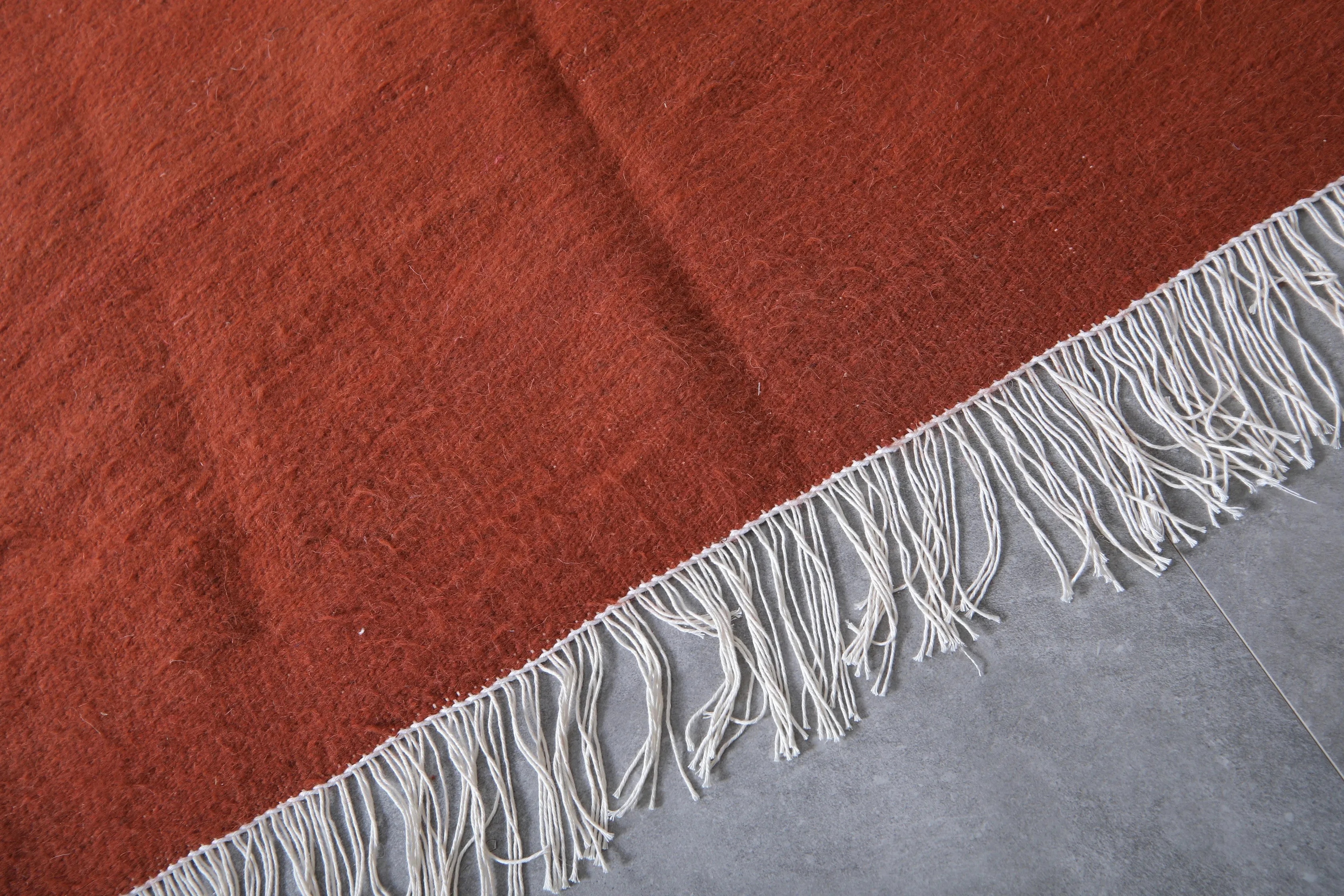 Handwoven Moroccan - Flat woven wool kilim - Berber custom rug