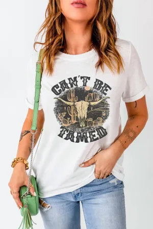 Hazel Blues® |  Graphic Round Neck Short Sleeve T-Shirt