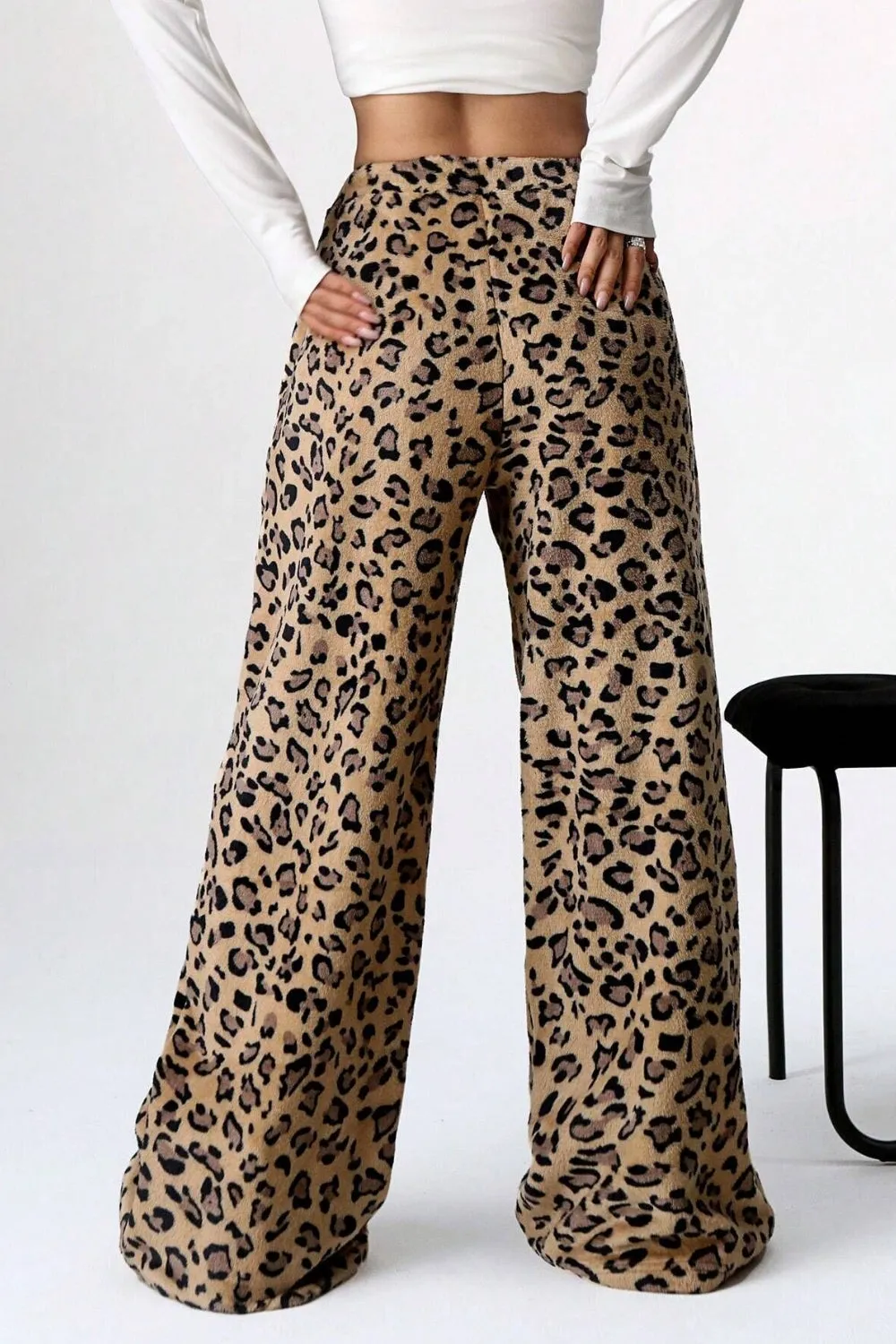 Hazel Blues® |  Leopard Wide Leg Pants