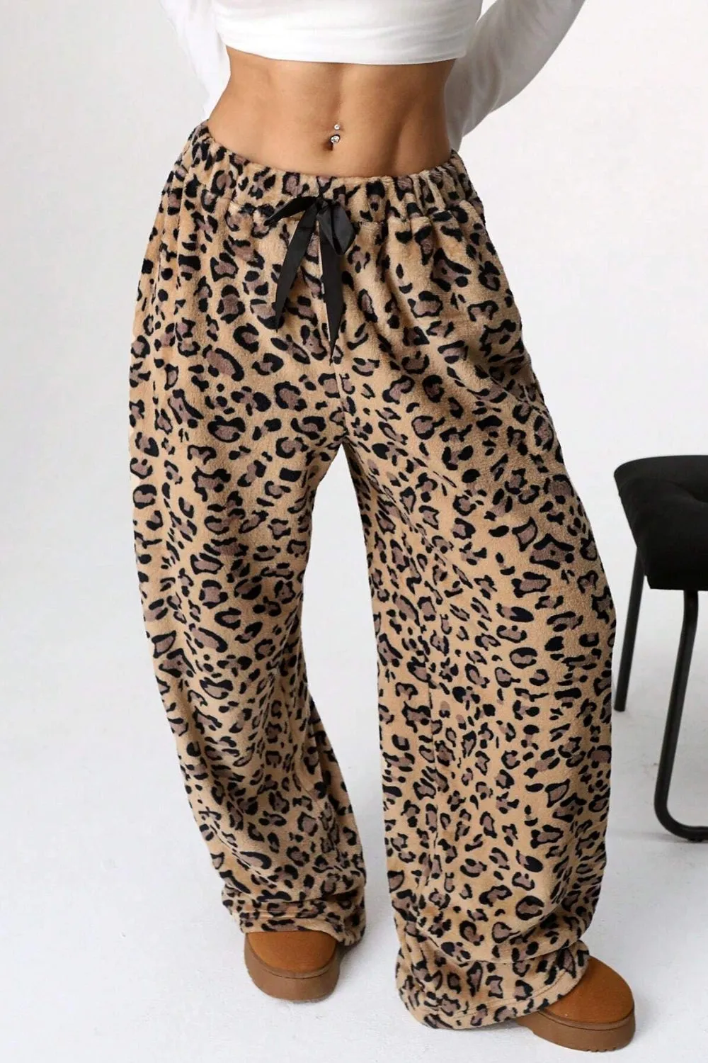 Hazel Blues® |  Leopard Wide Leg Pants