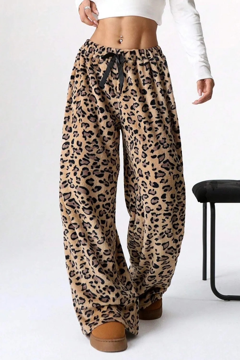 Hazel Blues® |  Leopard Wide Leg Pants