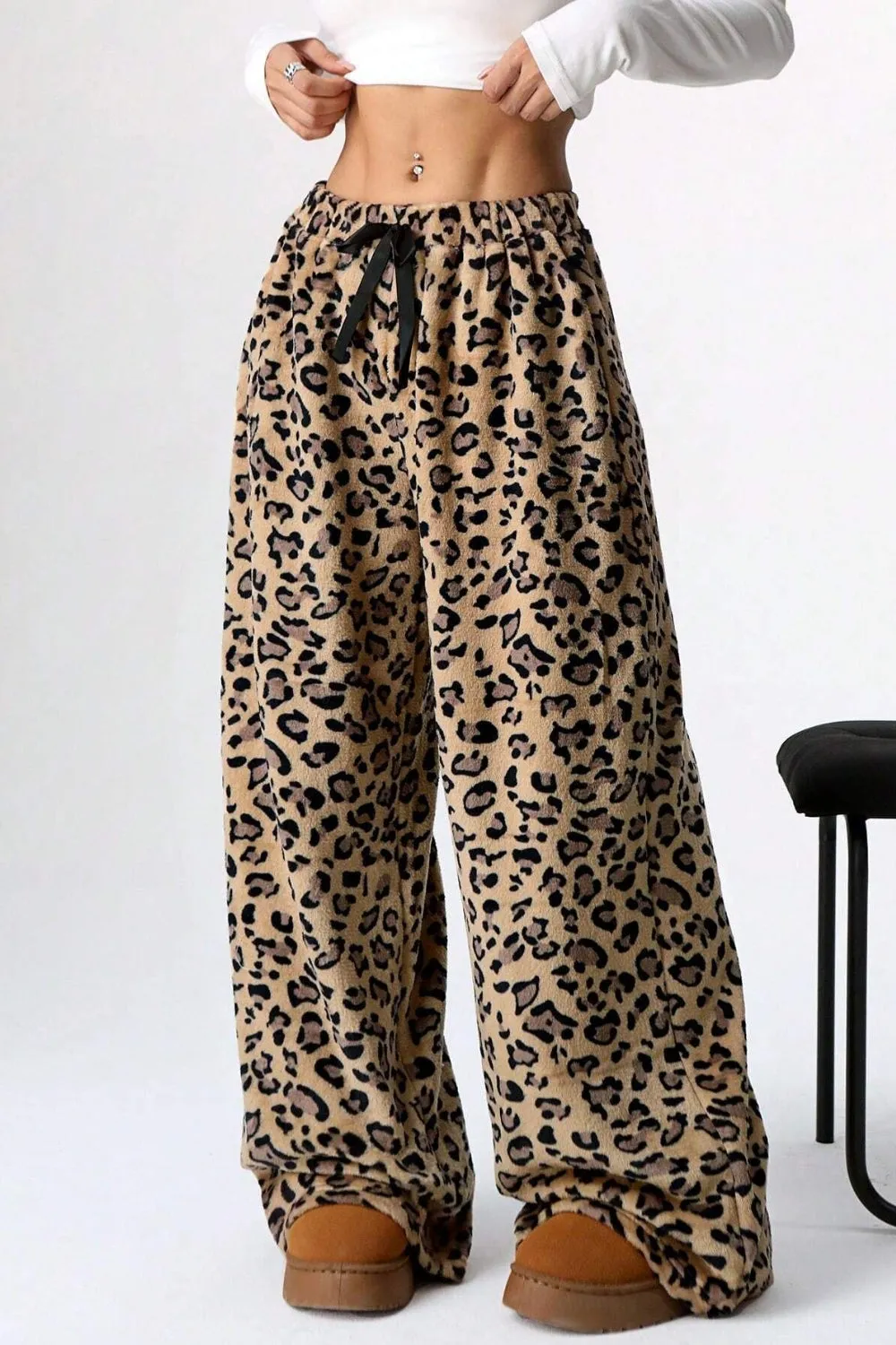 Hazel Blues® |  Leopard Wide Leg Pants