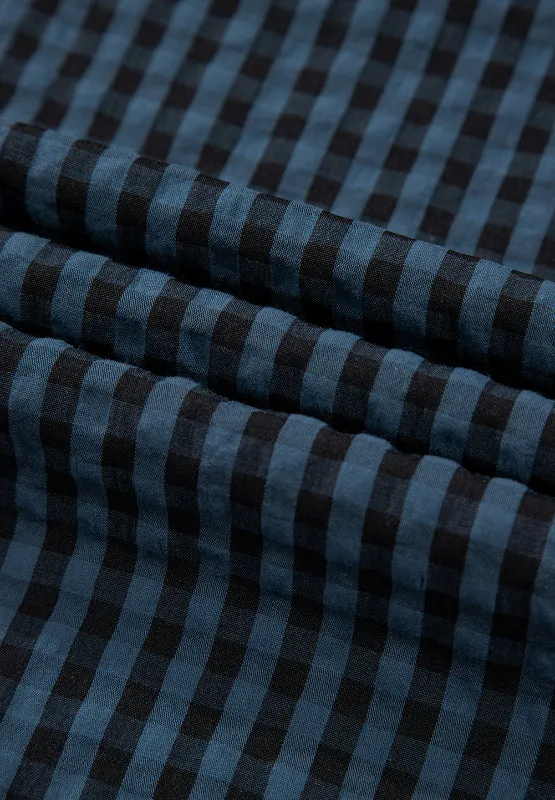 Hazel Blues® |  Plaid Wide Strap Wide Leg Overalls
