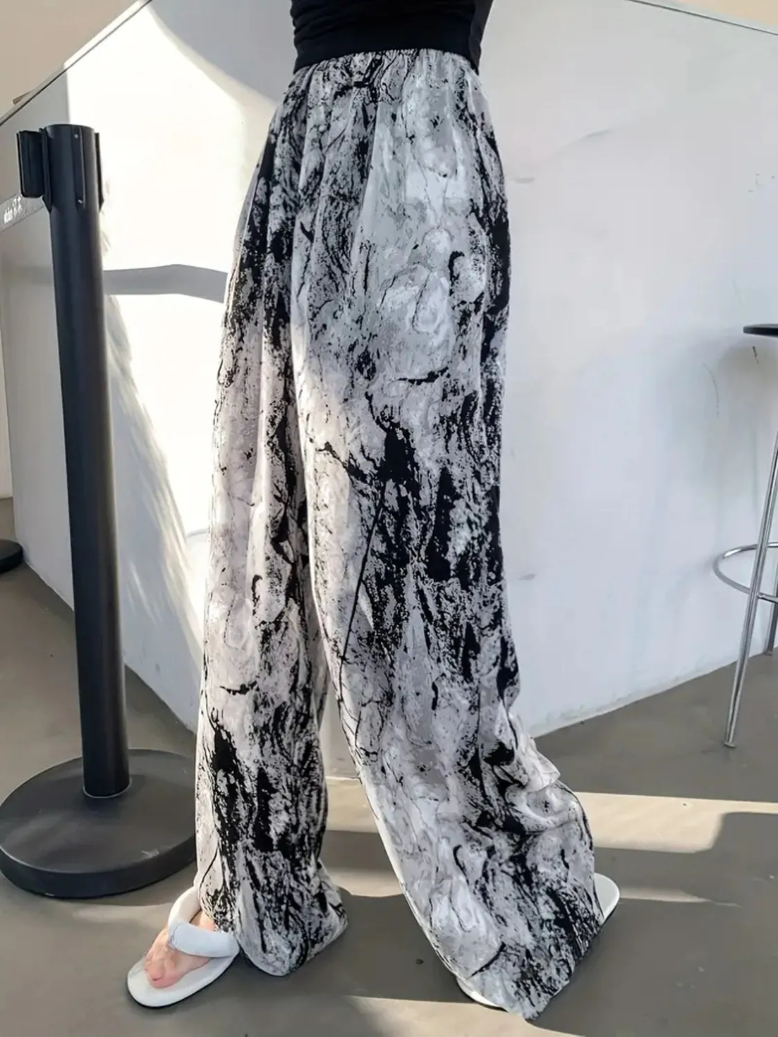 Hazel Blues® |  Printed Wide Leg Pants