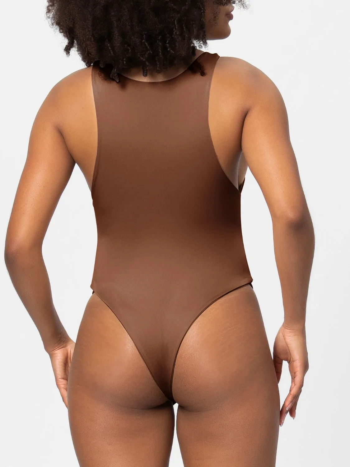 Hazel Blues® |  Round Neck Wide Strap Bodysuit