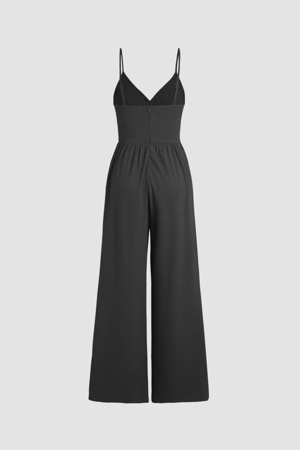 Hazel Blues® |  Surplice Spaghetti Strap Wide Leg Jumpsuit