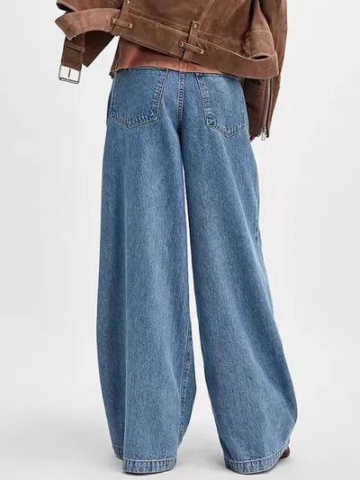Hazel Blues® |  Wide Leg Jeans with Pockets