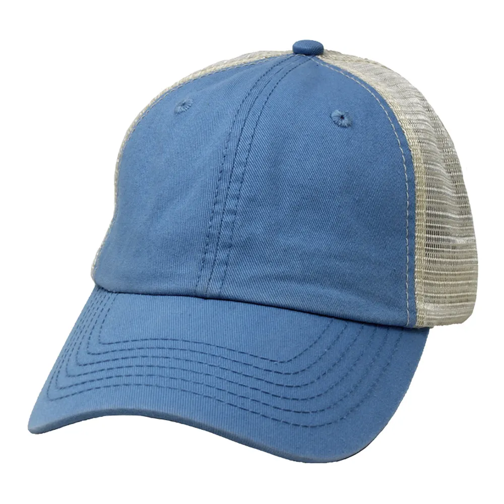 HCAPMT307 -  Solid Mesh Back Ponyflo Cap